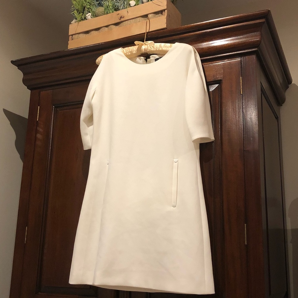 Rachel Roy Cold Shoulder White Dress Size 4